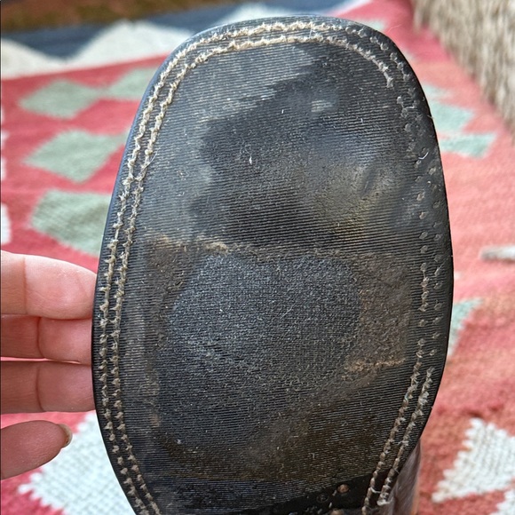 Anderson Bean Women’s Orange and Brown/Burgundy Western Boots - Picture 7 of 17